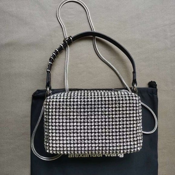 Alexander Wang Diamond Rhinestone Pouch Bag👜 - Picture 4 of 5